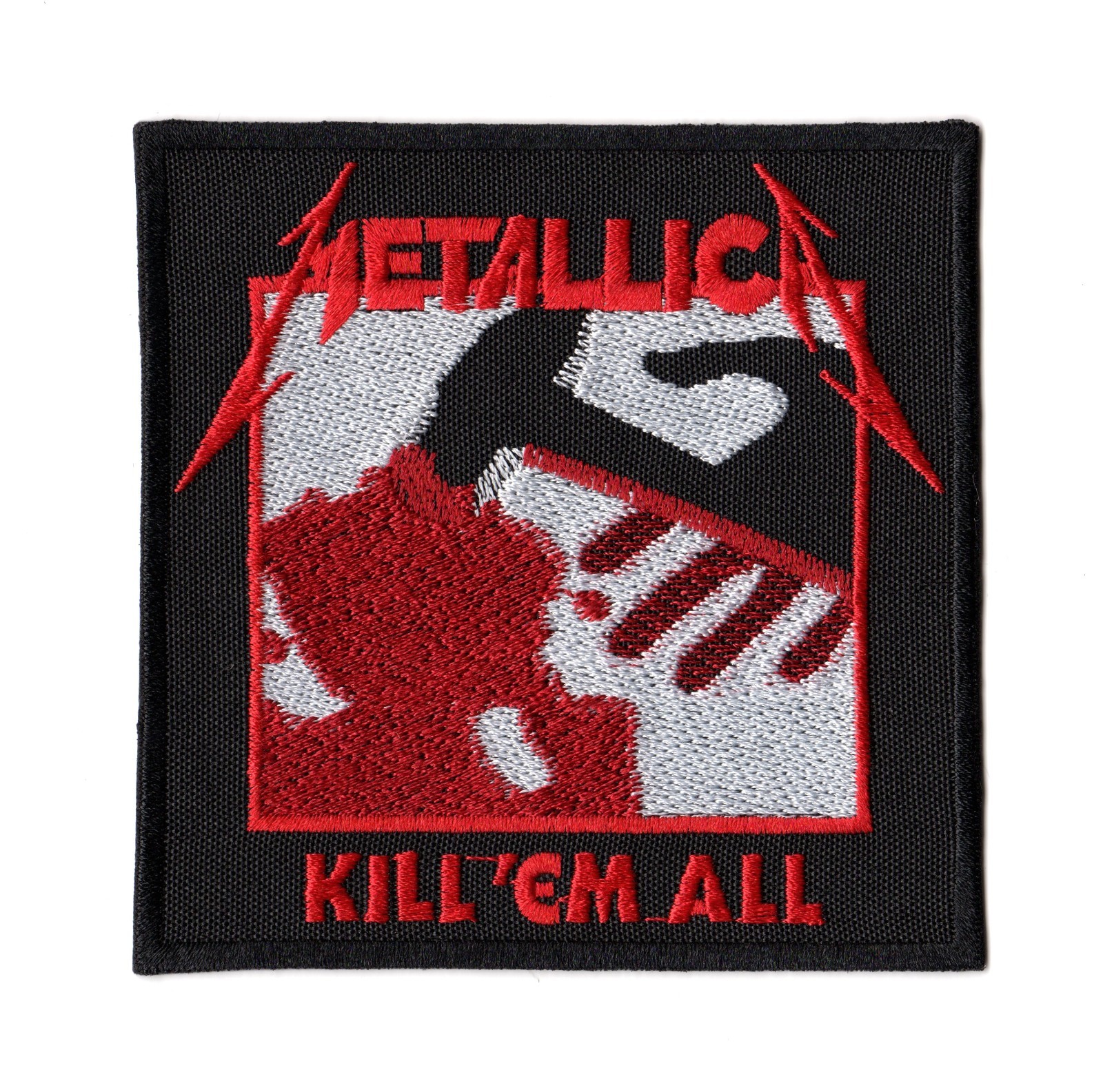 Metallica Kill Em All Patch Embroidered Sew On Band Logo Heavy Metal Hard Rock