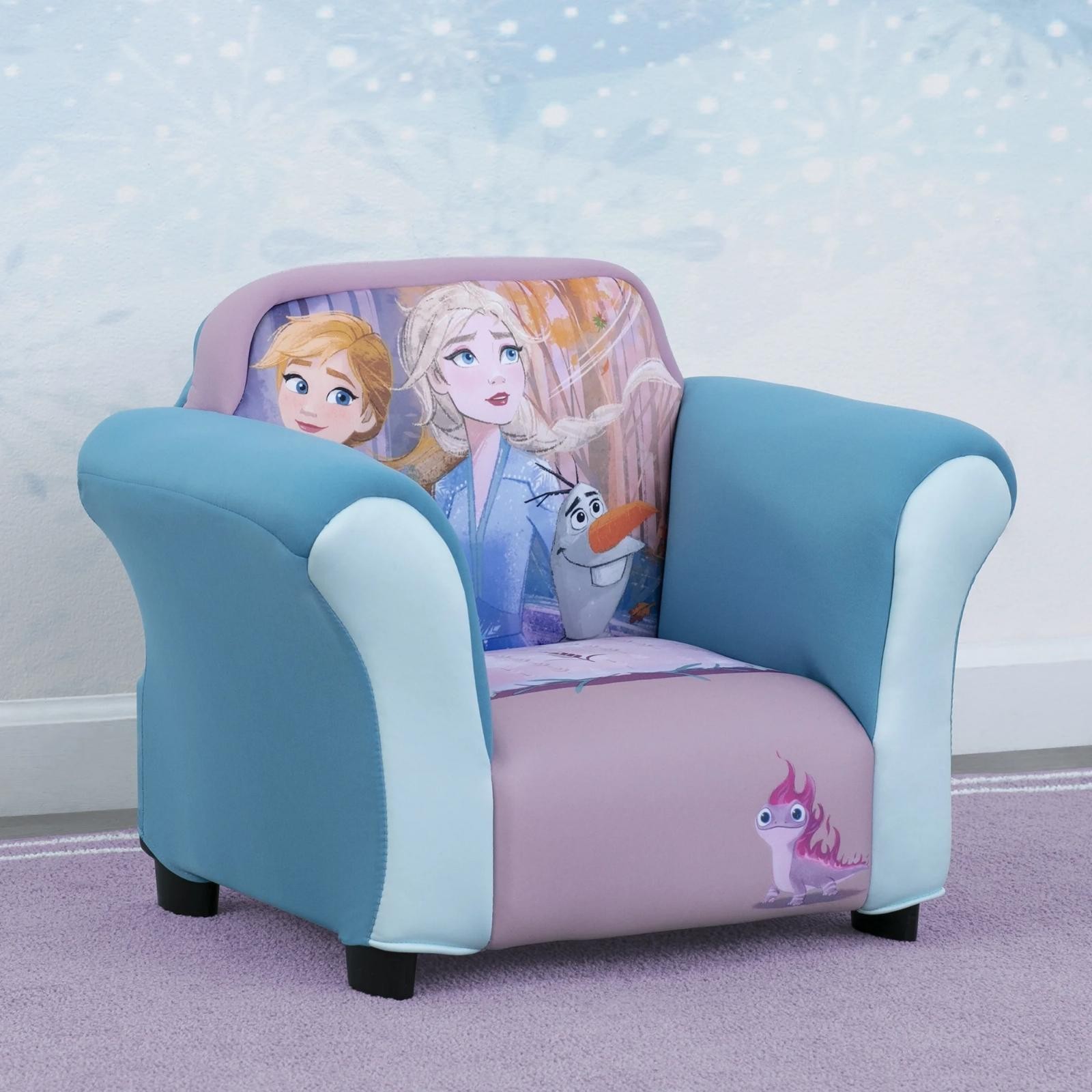 Disney Frozen II Upholstered Chair With Plastic Frame For Toddlers Age 18+ Month