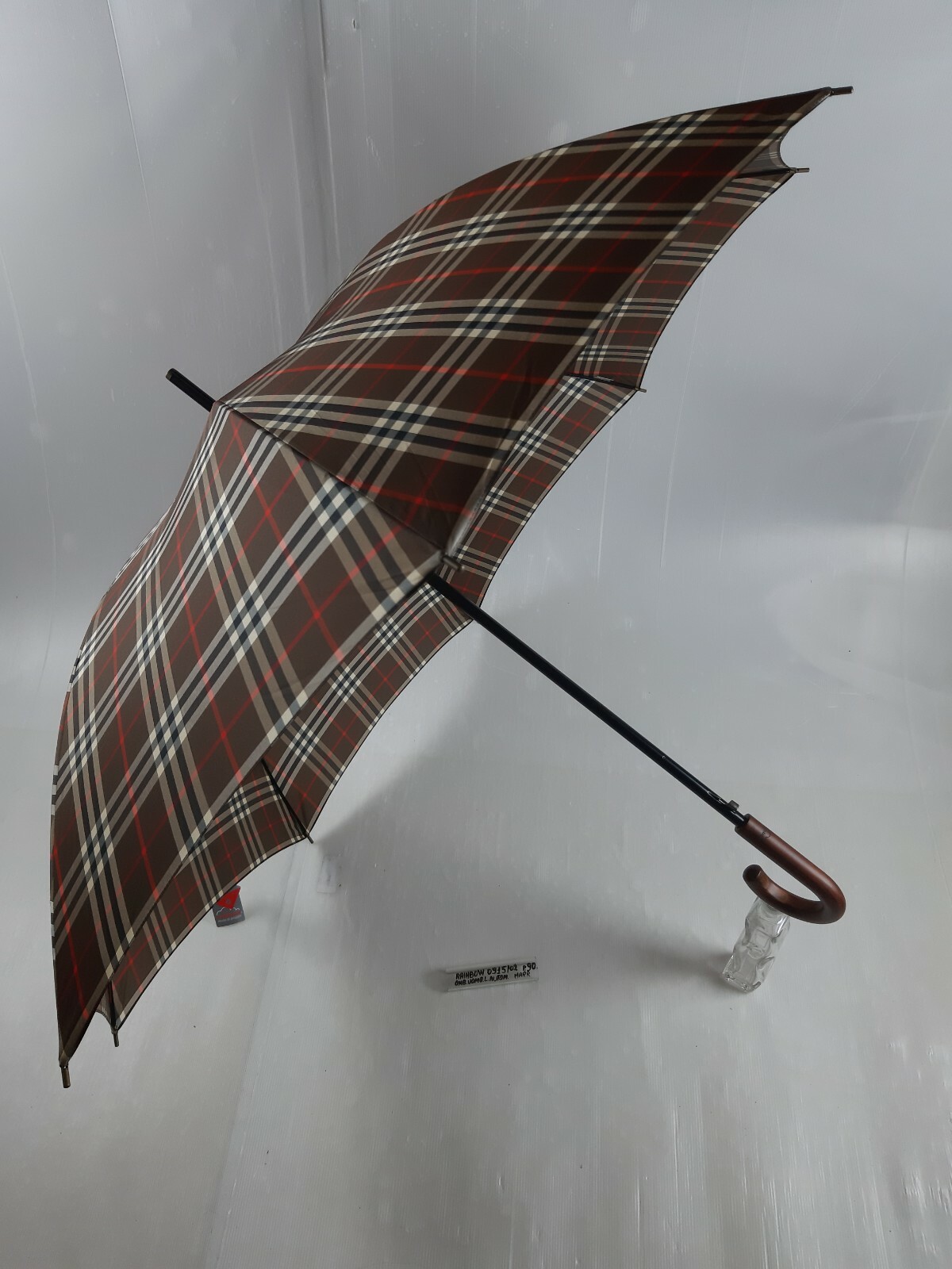 Men's Long Umbrella - Automatic - 8 Sticks - Brown - 0915-02 - Rainbow