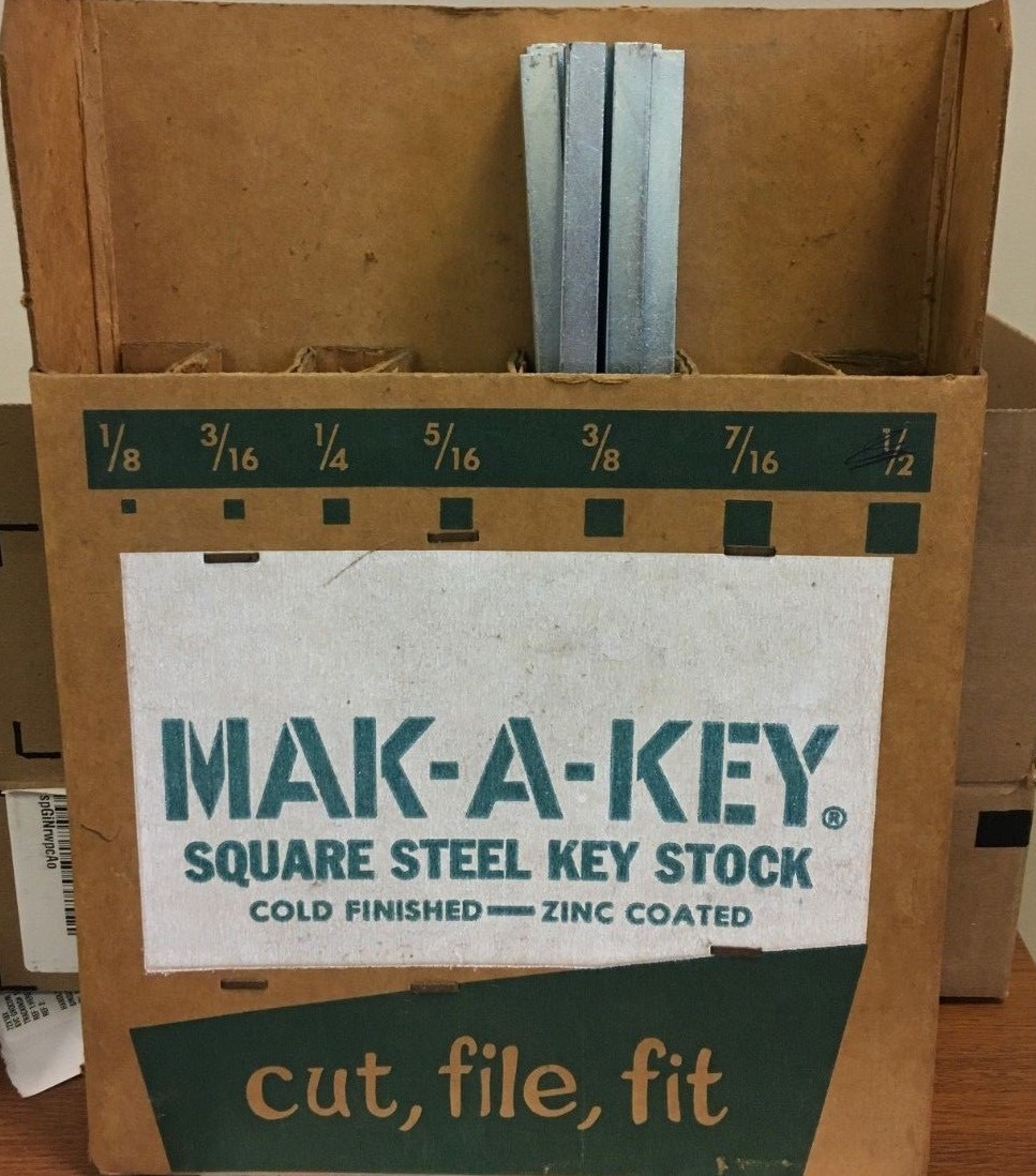 Square Steel Key Stock 3/8" by 1'