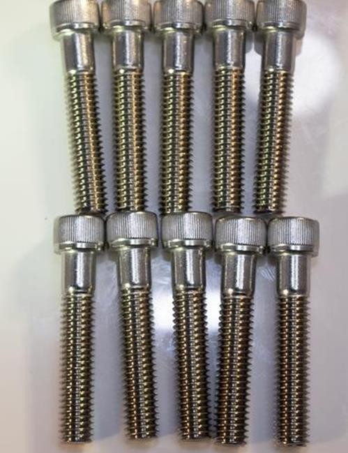 3/8-24 x 2-1/2 Stainless Socket Head Bolts QTY 10 | Fine Thread | 1107