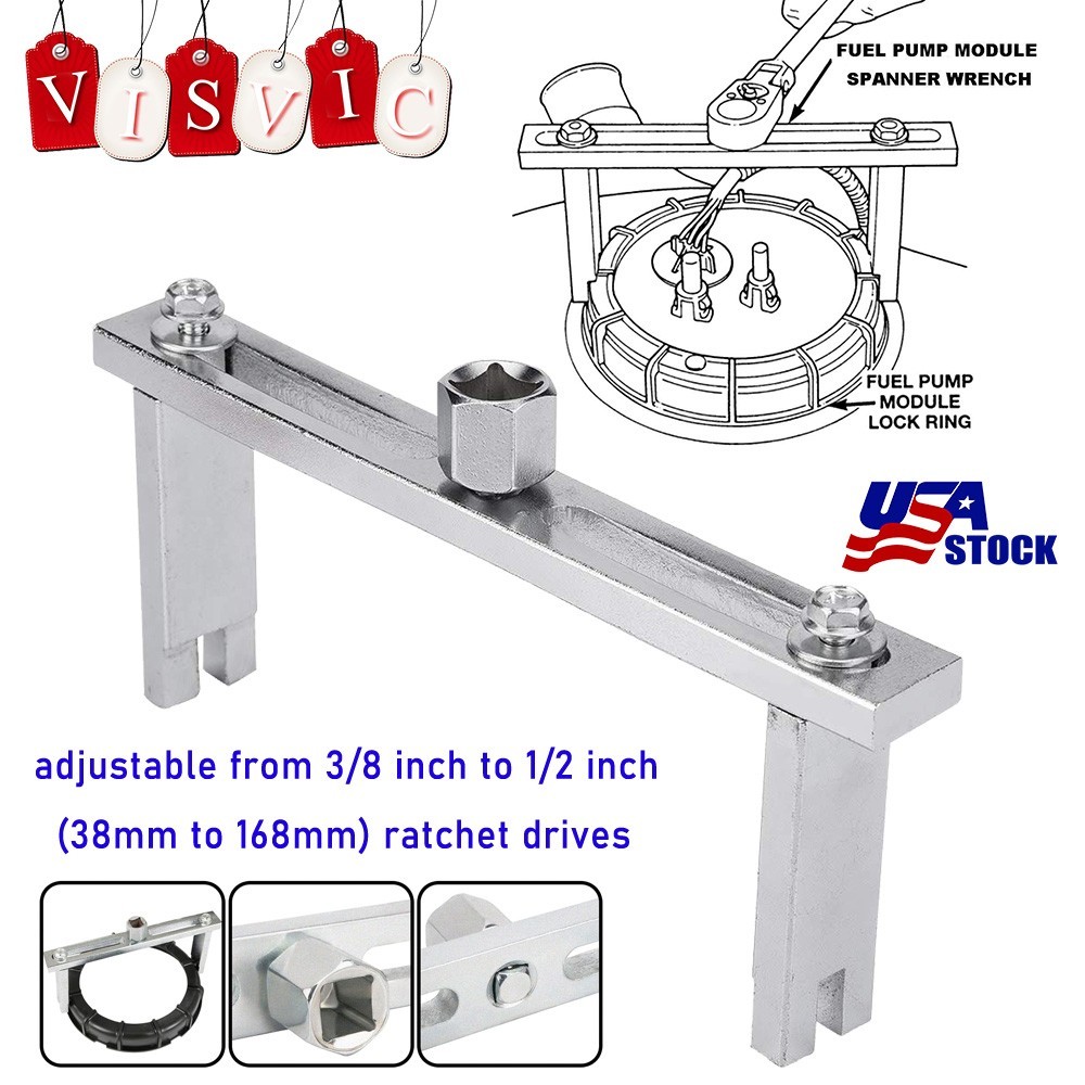Universal NEW Fuel Pump Removal Tools Adjustable, with 3/8" to 1/2"