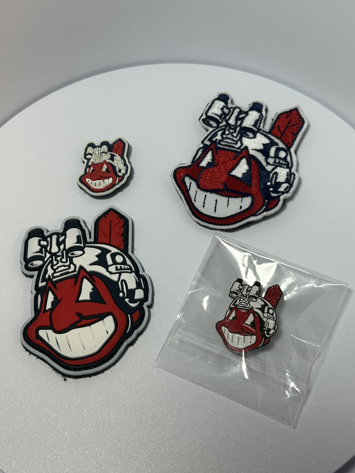 Superior Defense “Wahoo” Set RARE! Patches & Pin! Authentic! Supdef FOG WRMFZY