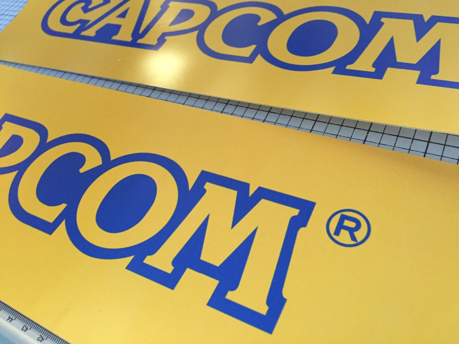 Capcom Arcade Side Art Sticker Pair 11.5” x 6.5”