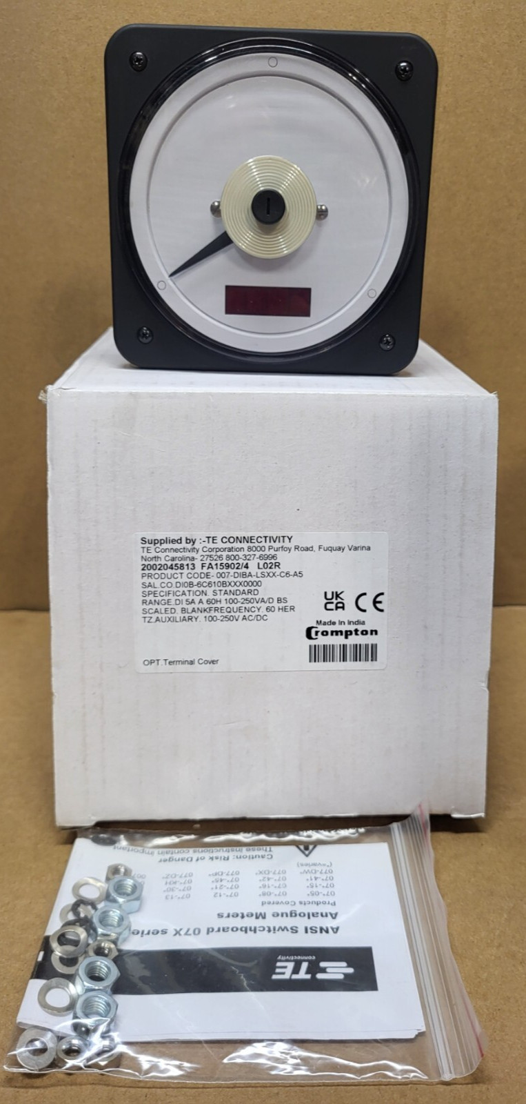 007-DIBA-LSXX-C6-A5 2002045813 FA15902/4  Blank Scale Crompton Gauge