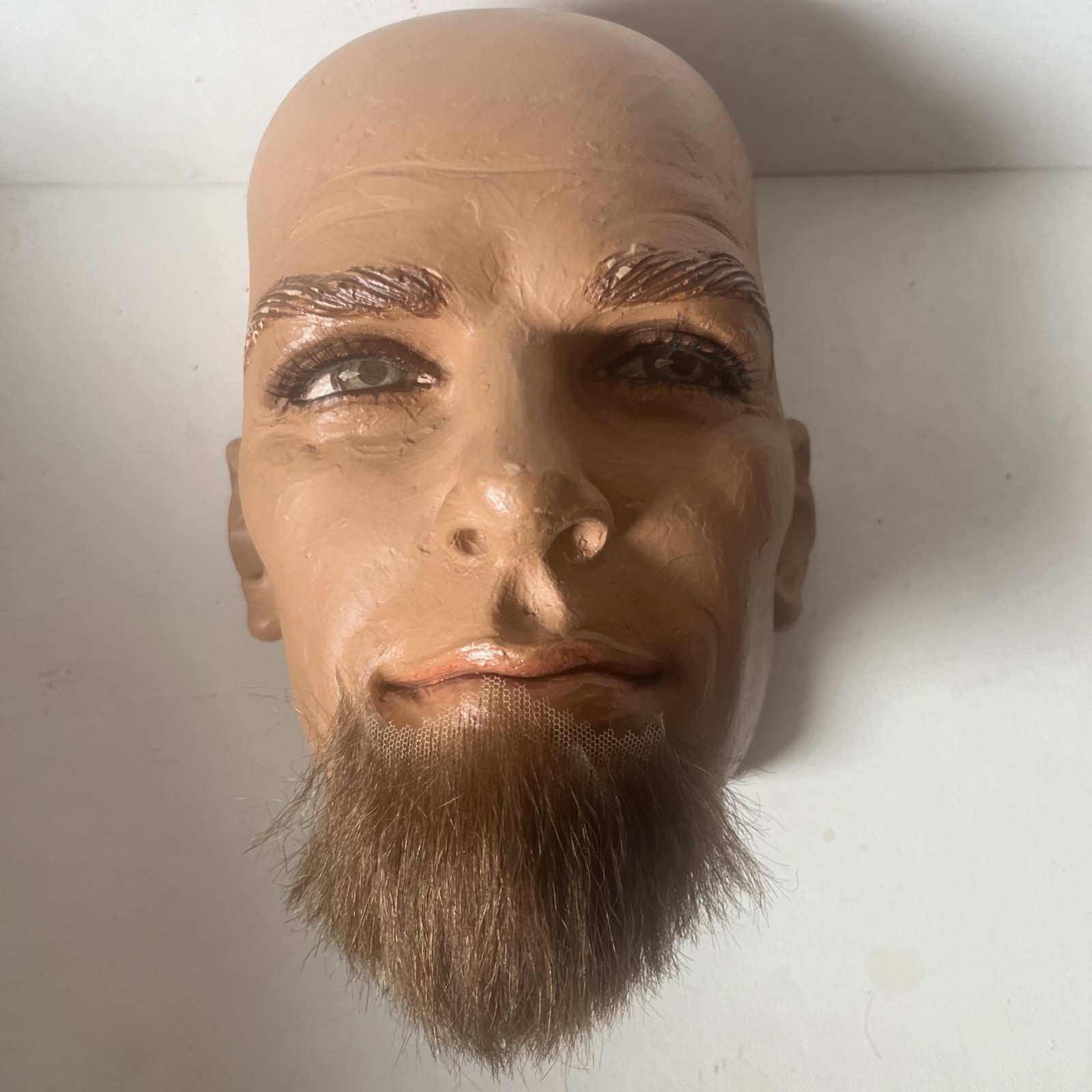 100% Human Hair Handtied Goatee Medium Brown. 3