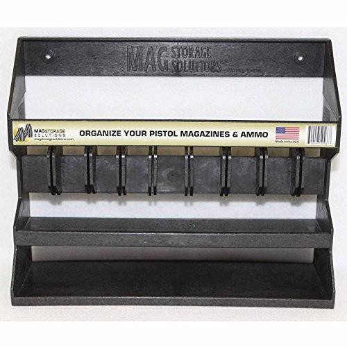 Mag Storage Solutions Adjustable Pistol Magazine and Ammo Holder.22cal to .45cal