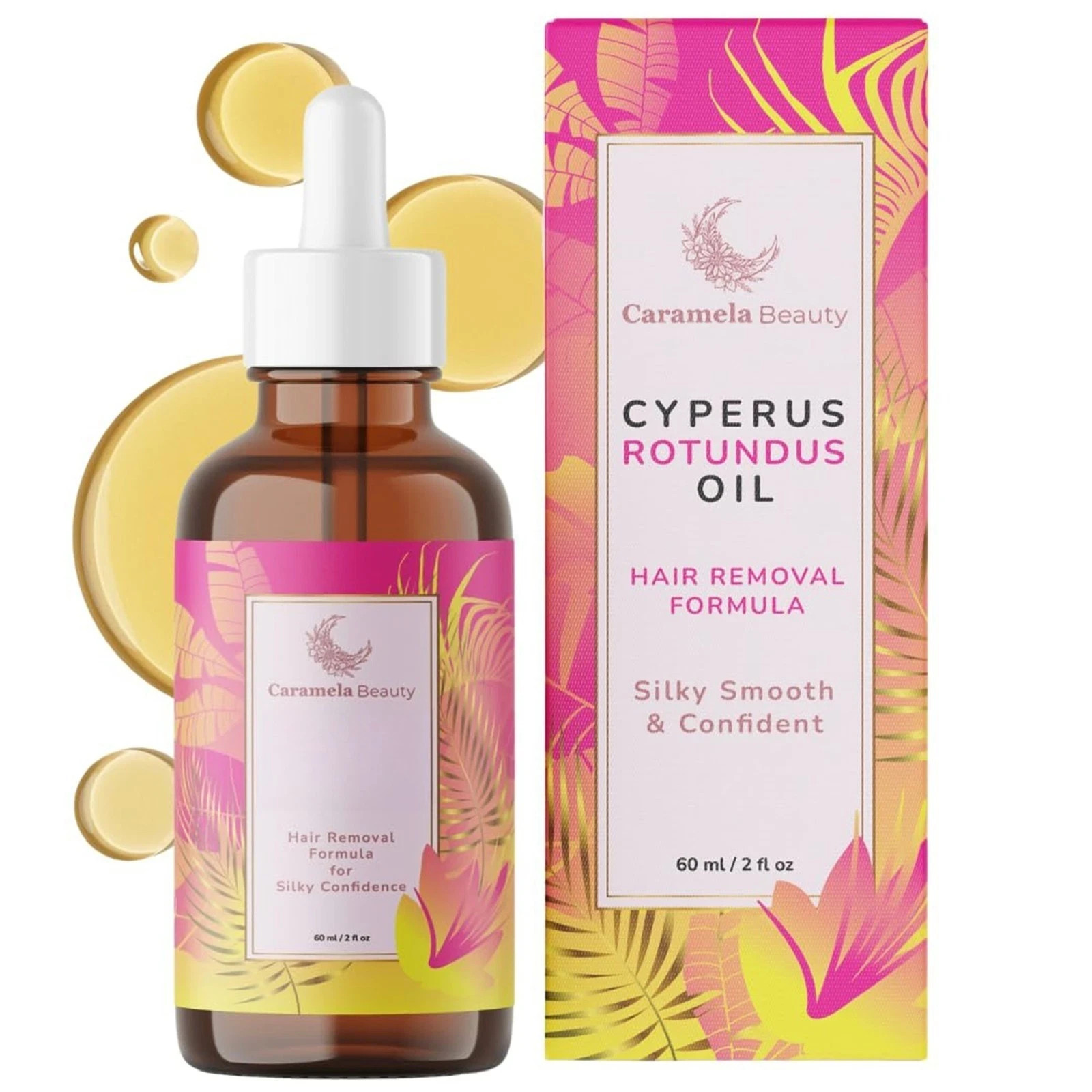 Natural Cyperus Rotundus Oil 60ml for Hair Removal & Skin Care