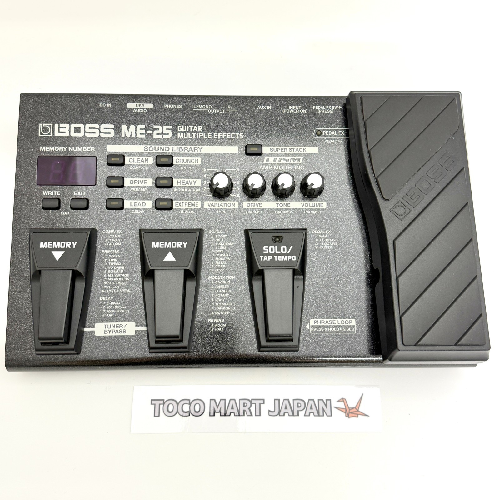 BOSS ME-25 Guitar Multiple Effects Pedal Used From Japan #0200