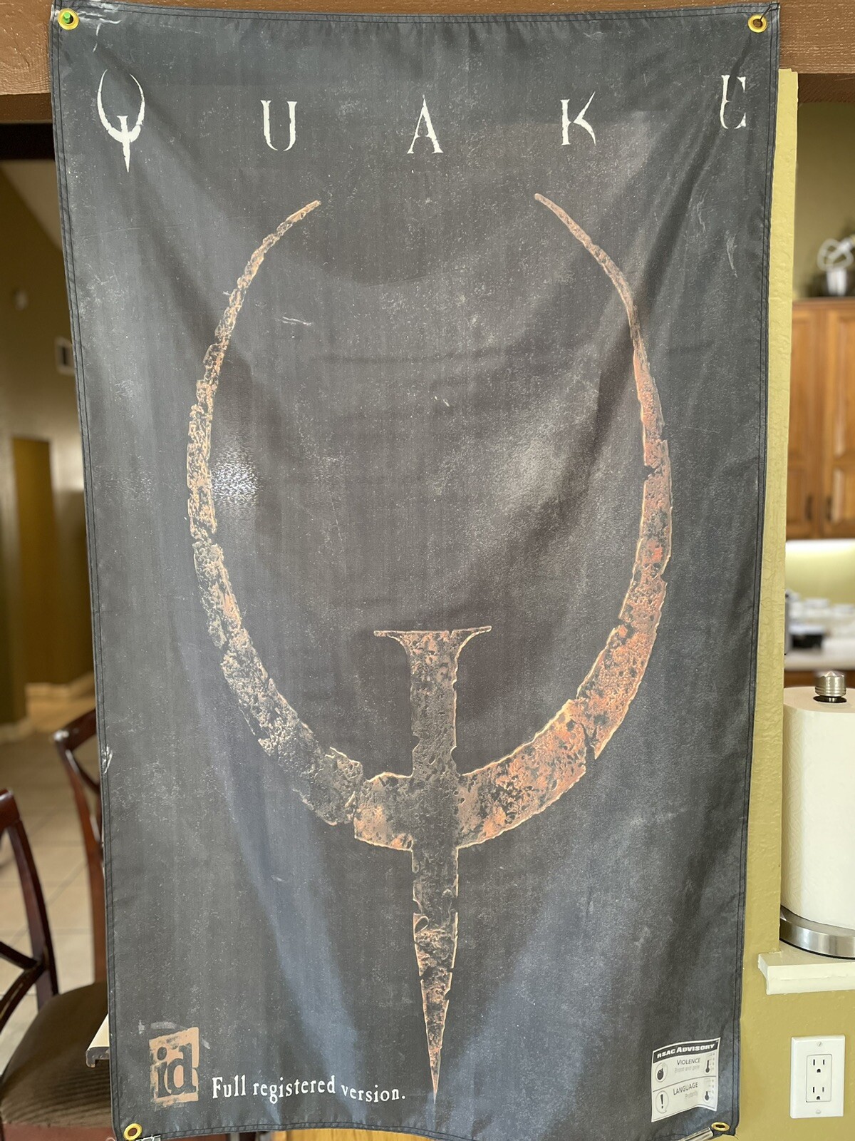 QUAKE 5ft Flag PC 1996 id Software Banner Poster