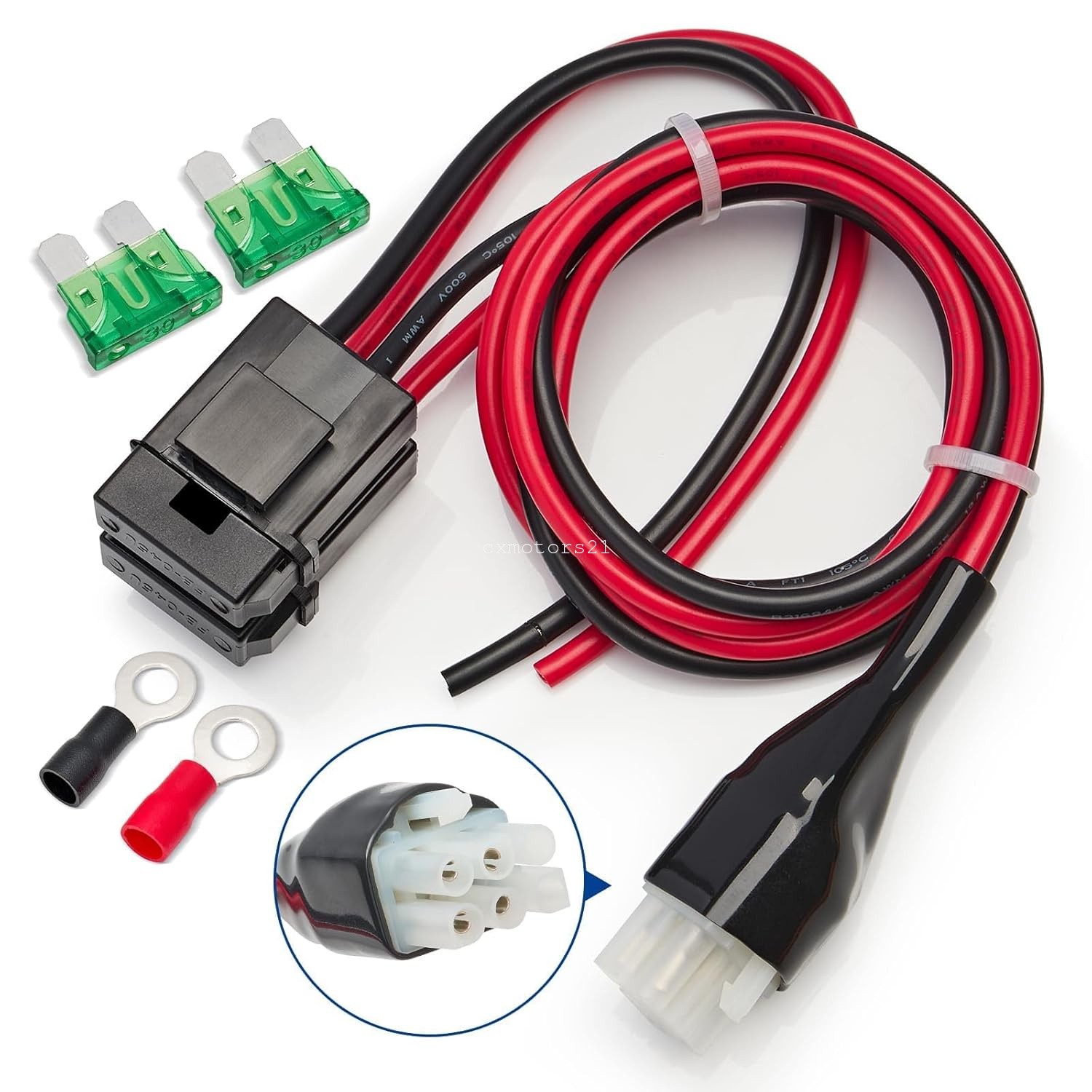6 Pin DC Power Cord Adapter for KENWOOD TS-480SAT TS-430s TS-440s TS-870 TS-850s