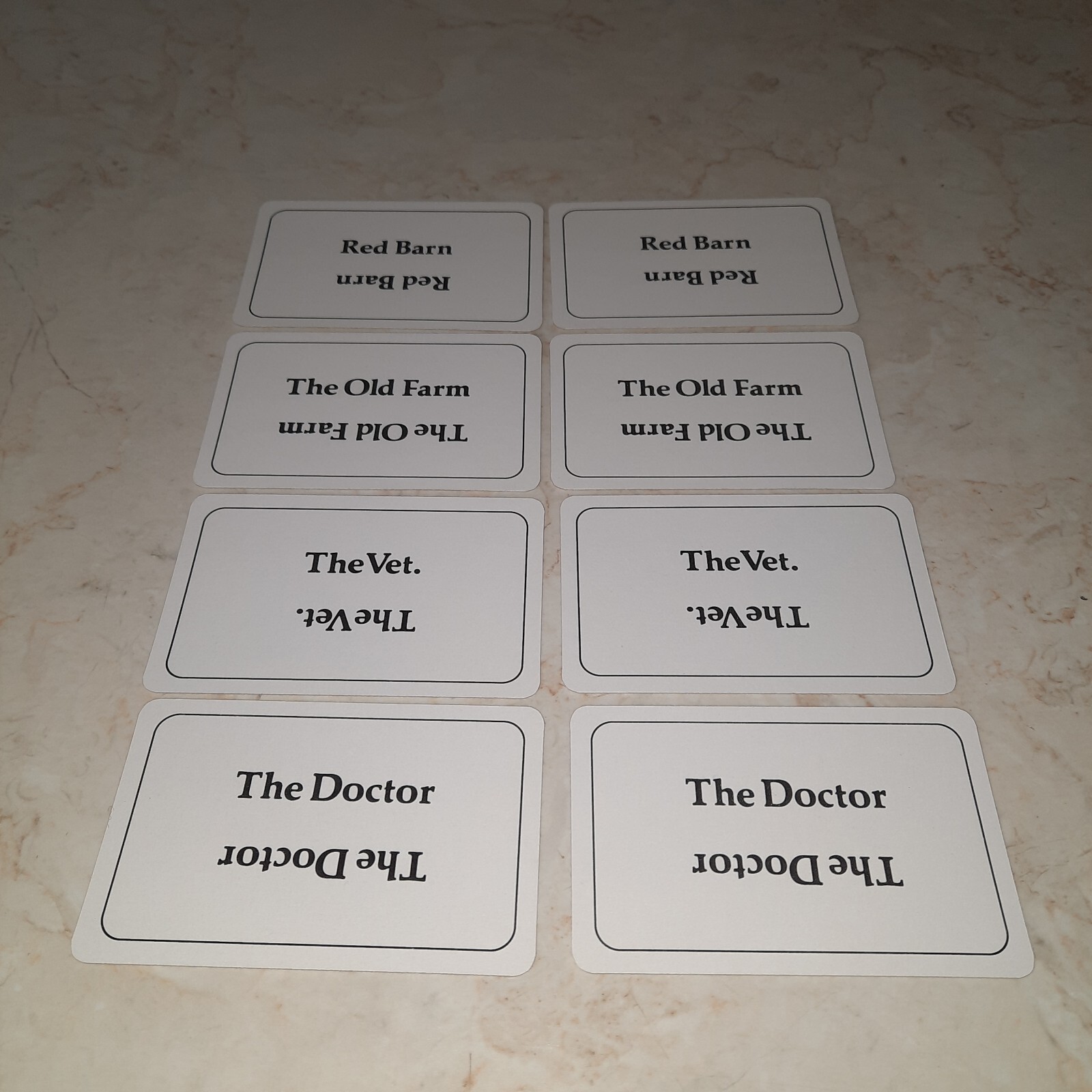Hedgehogs Revenge Vintage Game Replacement Piece Destination Cards