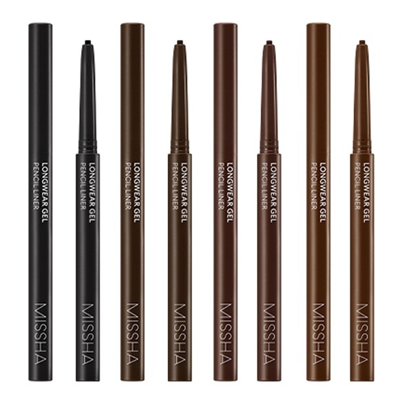 MISSHA Longwear Gel Pencil Liner Eyeliner Skinny Gel Pencil Liner K-Beauty