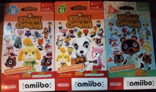 Authentic New Animal Crossing Amiibos, Series 1,2,3,4,5