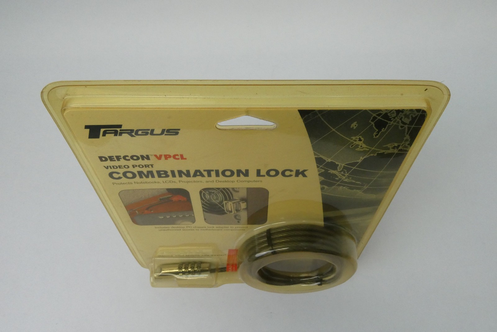 Targus DEFCON VPCL Computer Video Port Combination Lock PA492U Security Cable