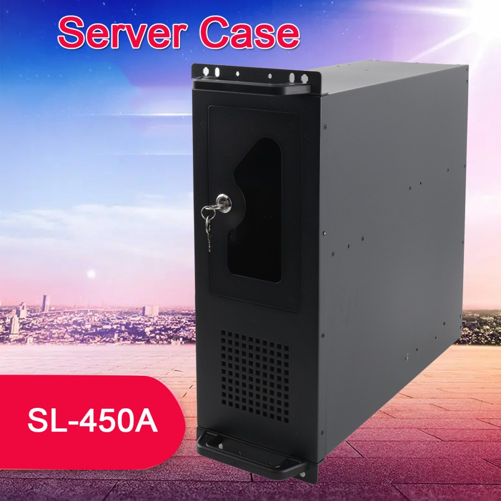 4U Server Chassis Rackmount Server Case7x 3.5'HDD Drive Bay Cabinet Case Server