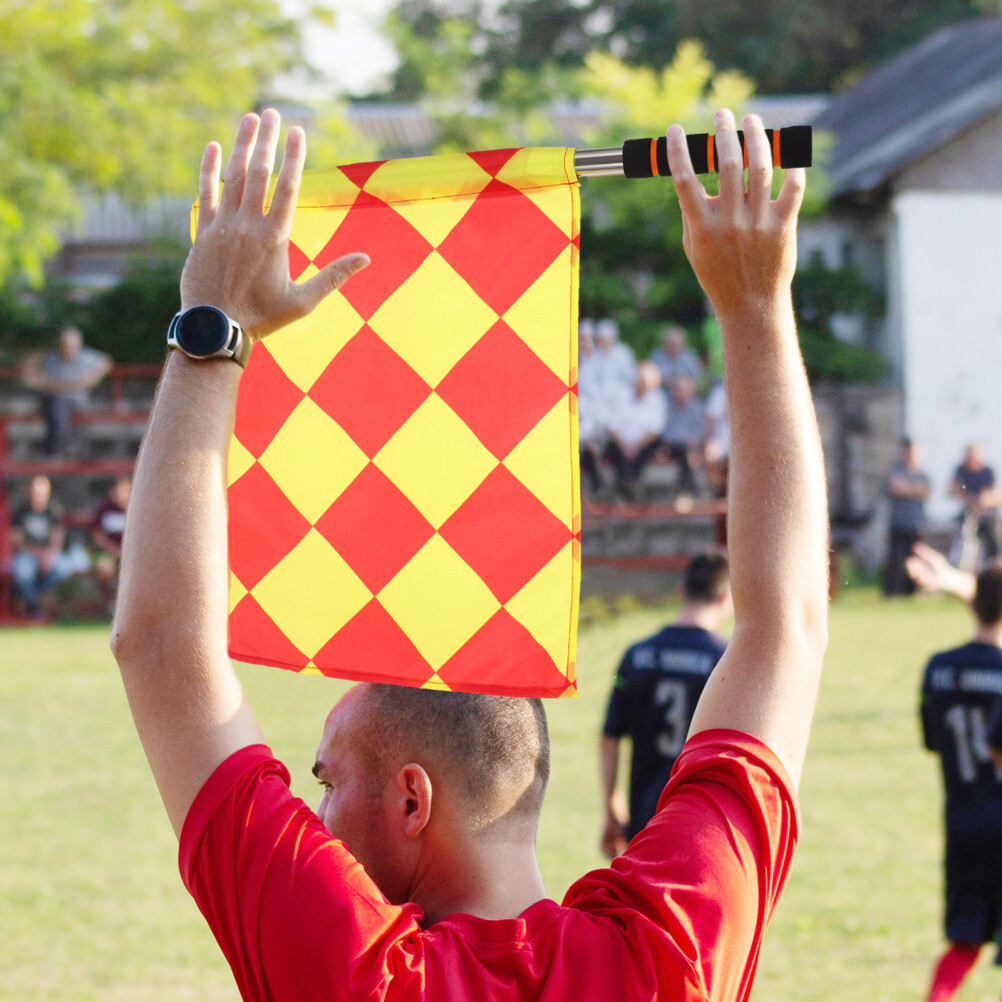 2PCS Football Command Flags Referee Flags Signal Flags Referee Equipments US