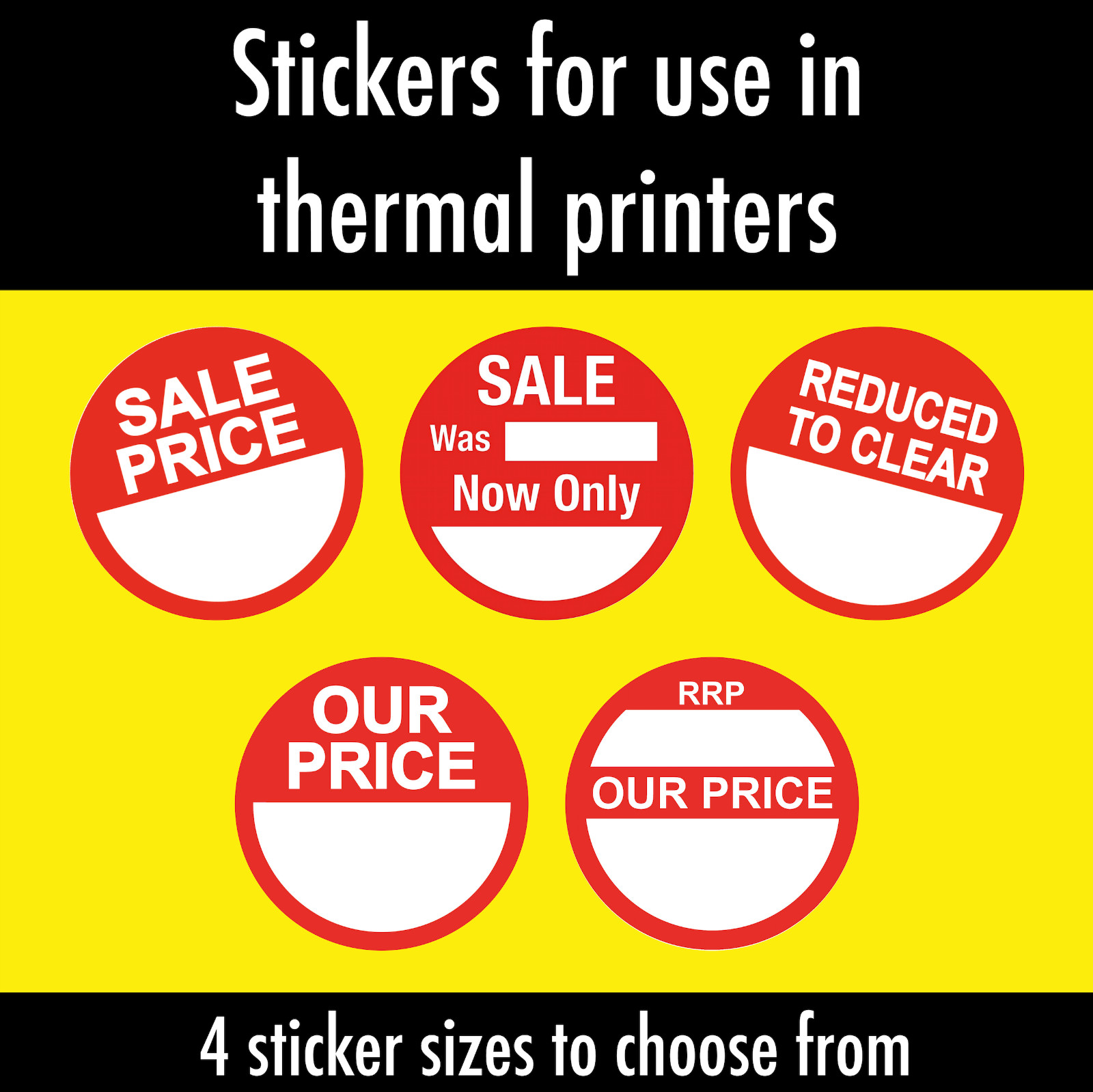 Thermal printer - Circular Sale labels / stickers