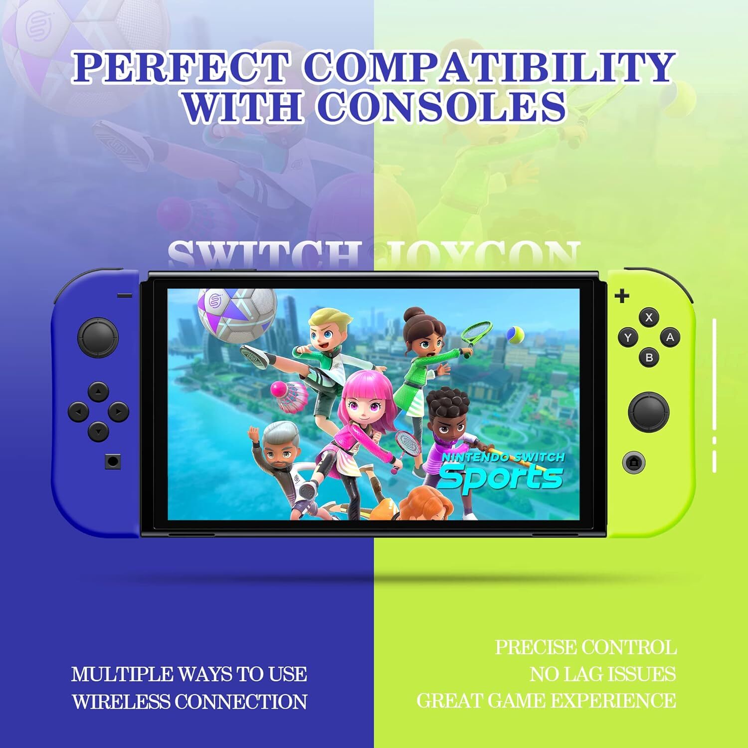 For Nintendo Switch Joy-con-Controller Left w/ Right Wireless Gamepad 1-Pair
