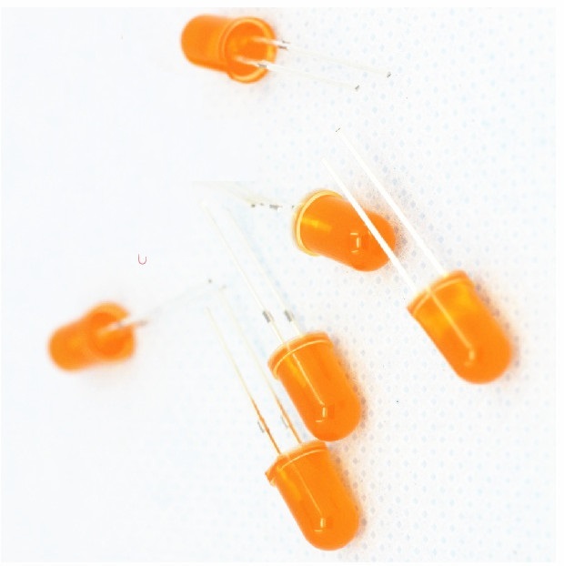 1000PCS Diffused LED 5MM ORANGE COLOR ORANGE LIGHT Super Bright NEW