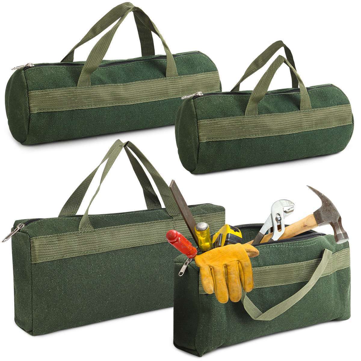 Thick Canvas Pouch Tool Bags Storage Organizer Instrument Case Portable Bag