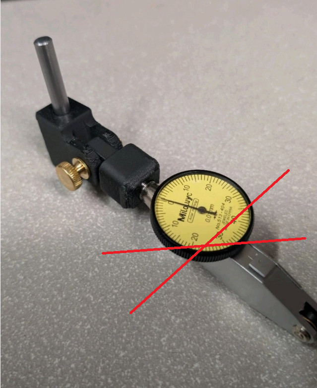 CNC TRAM Indicator Holder For small CNC routers And Mills no indicator.....