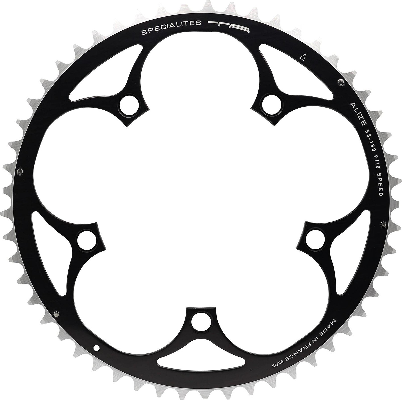 Spécialités TA Alize 130 PCD, 9/10 Speed Chainring, Black, 53T Outer 53T Outer B