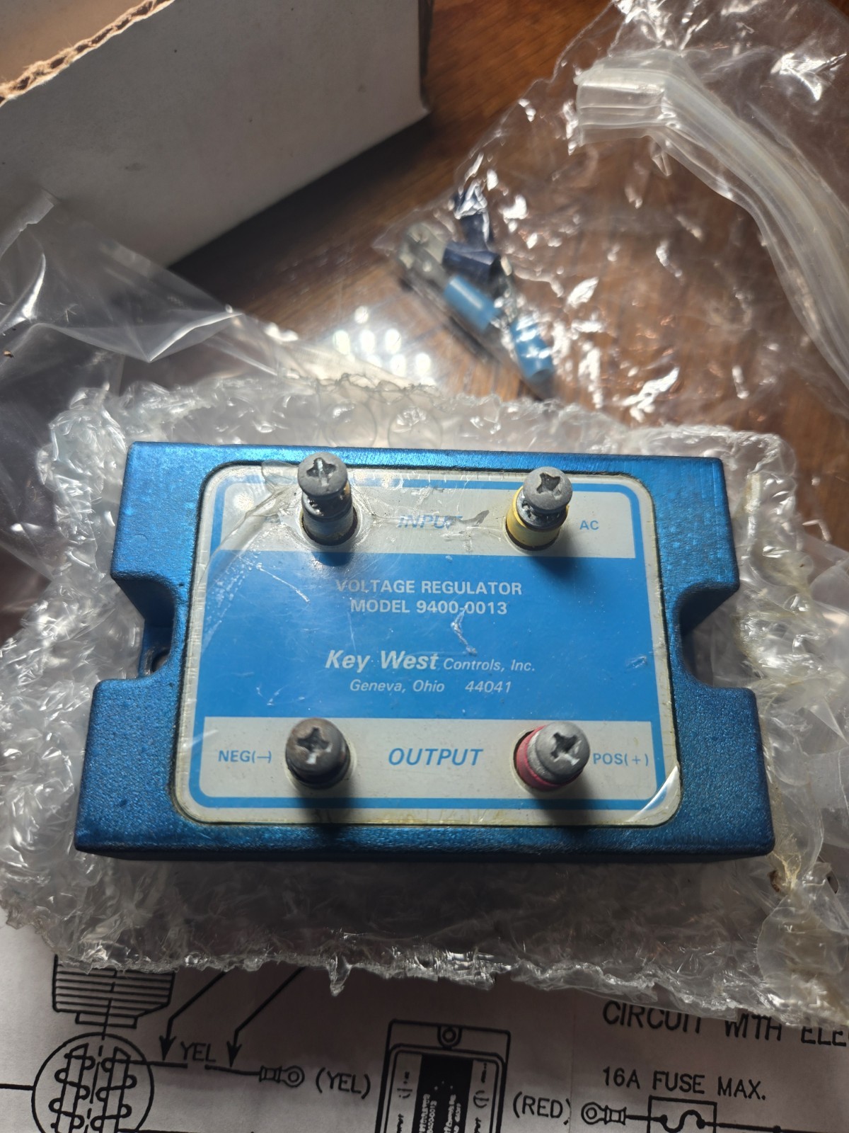 Key West Control Voltage Regulator 9400-0013 Flight Parachute Skydiving Avionics