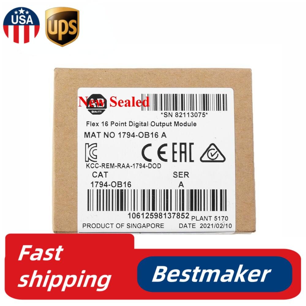 Sealed 1794-OB16 FLEX 16-Point Digital Output Module 1794OB16 NEW