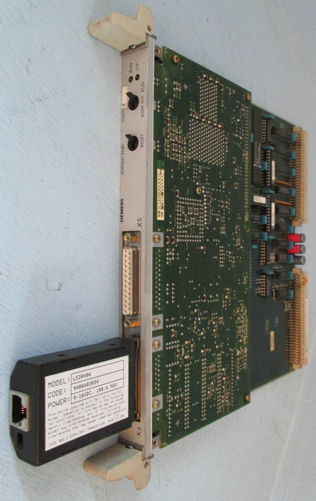 Siemens 6DD1661-0AB1 CSH11 Sinec Symadyn D PLC Simatic S5 CSHII 6DDI66I-OAB1