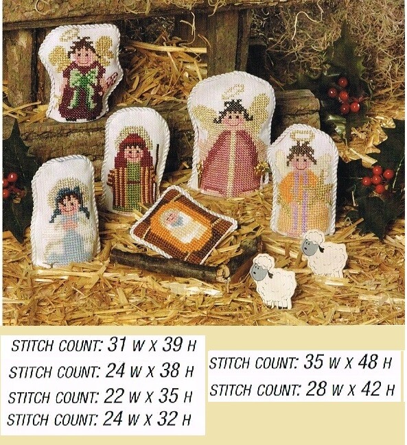 TINY ANGELS NATIVITY  CROSS STITCH PATTERN  ONLY   #957