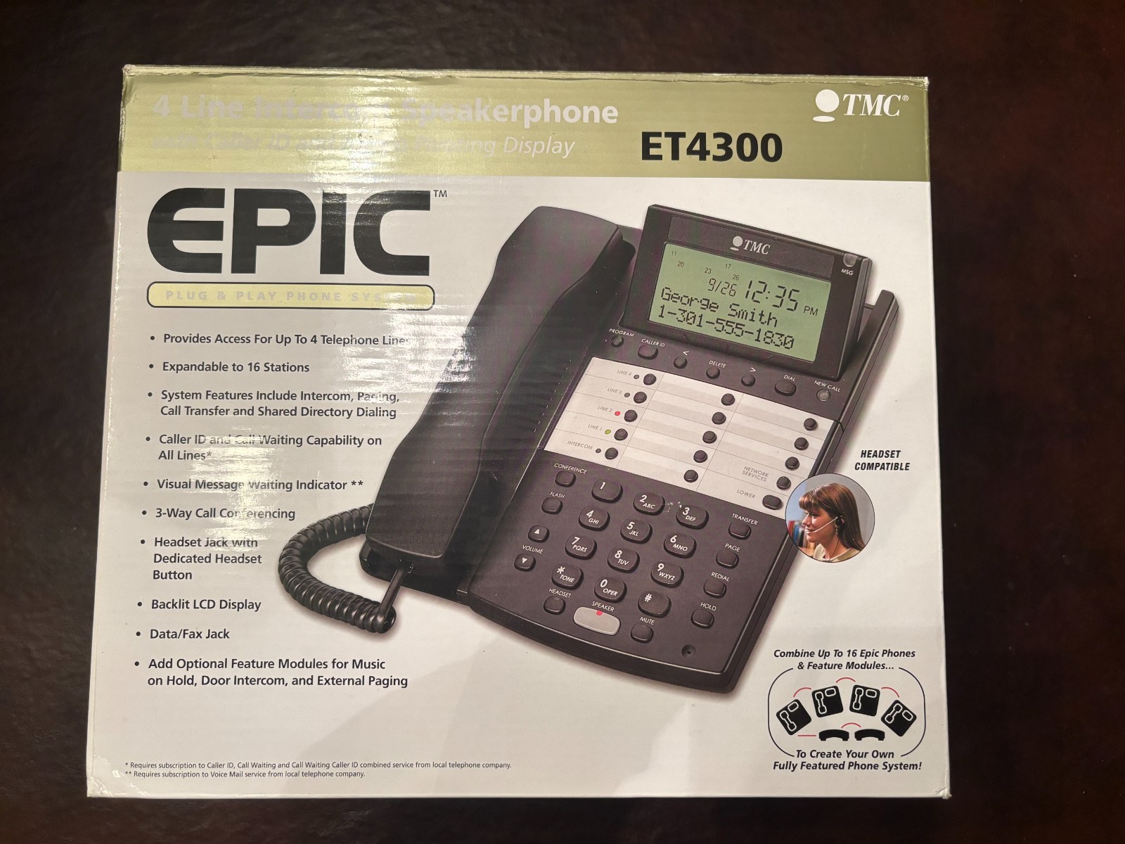 TMC ET4300 4 Line Intercom System
