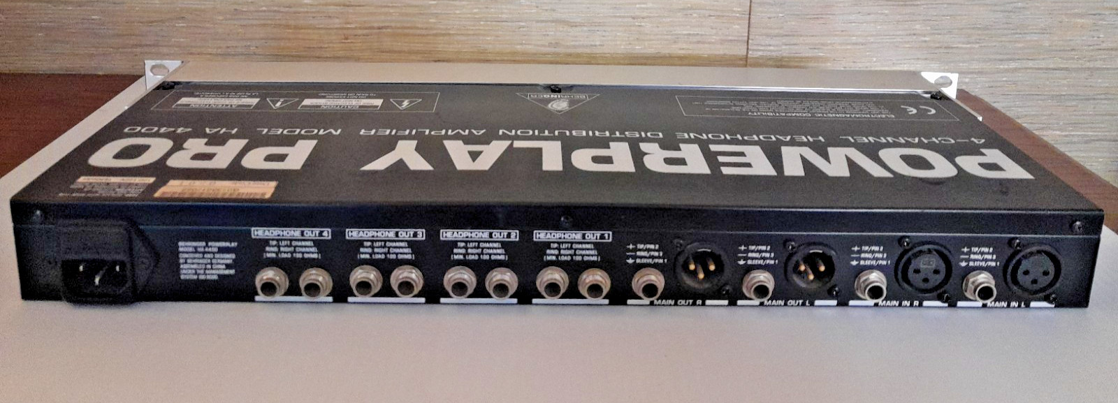 Behringer HA4400 4 Ch. Headphone Amp, Working Pull, Partly Tested, but READ