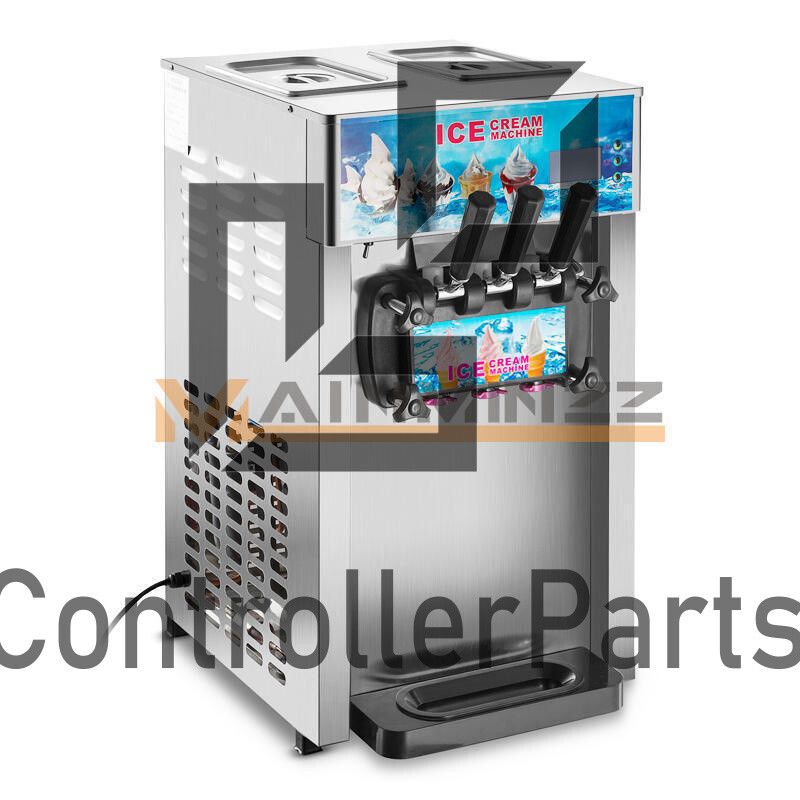 1PC 3 Flavor Commercial Frozen Ice Cream Cones Machine Soft Ice Cream Machine