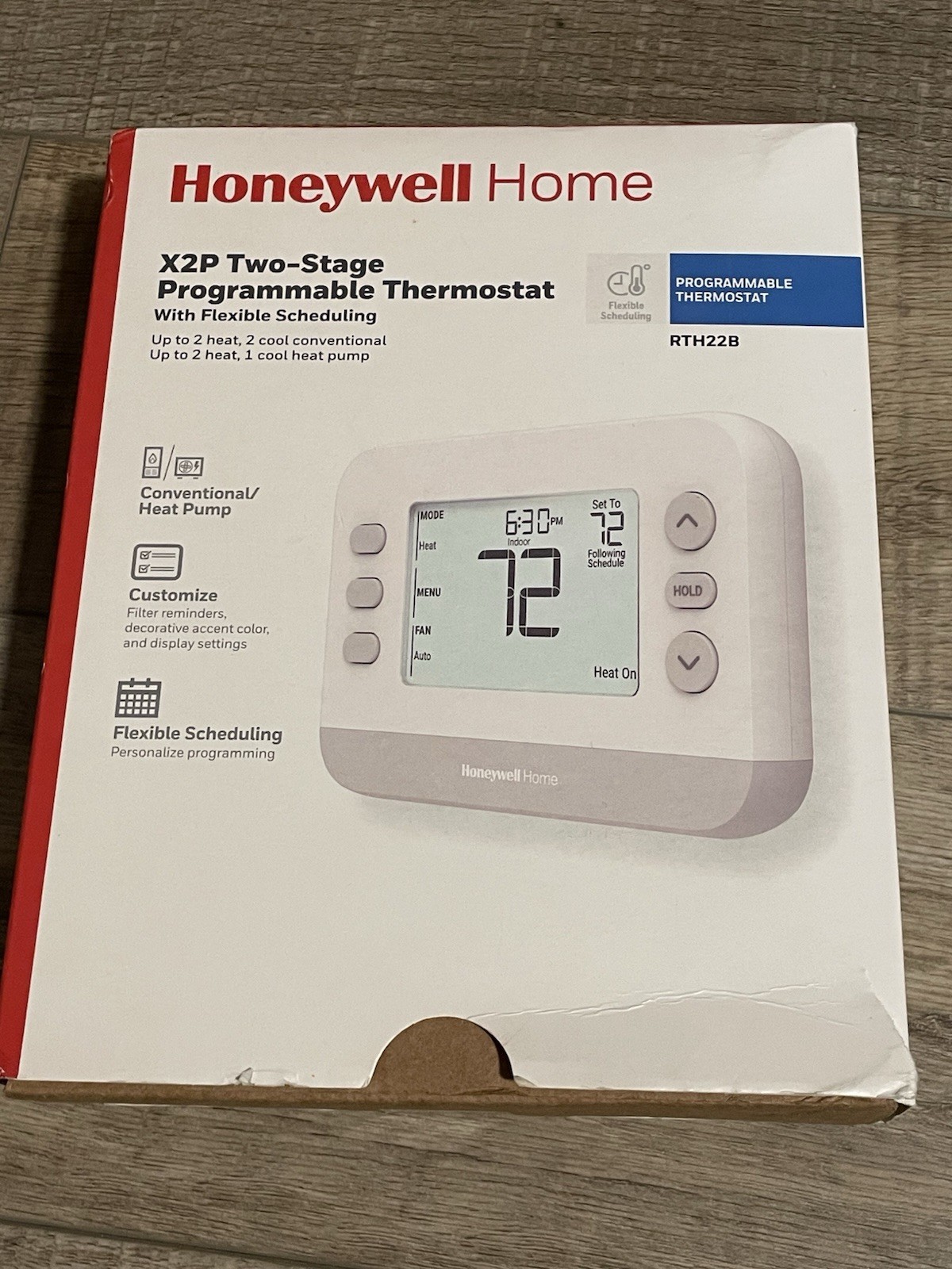Honeywell Home X2P 2 Stage Programmable Thermostat
