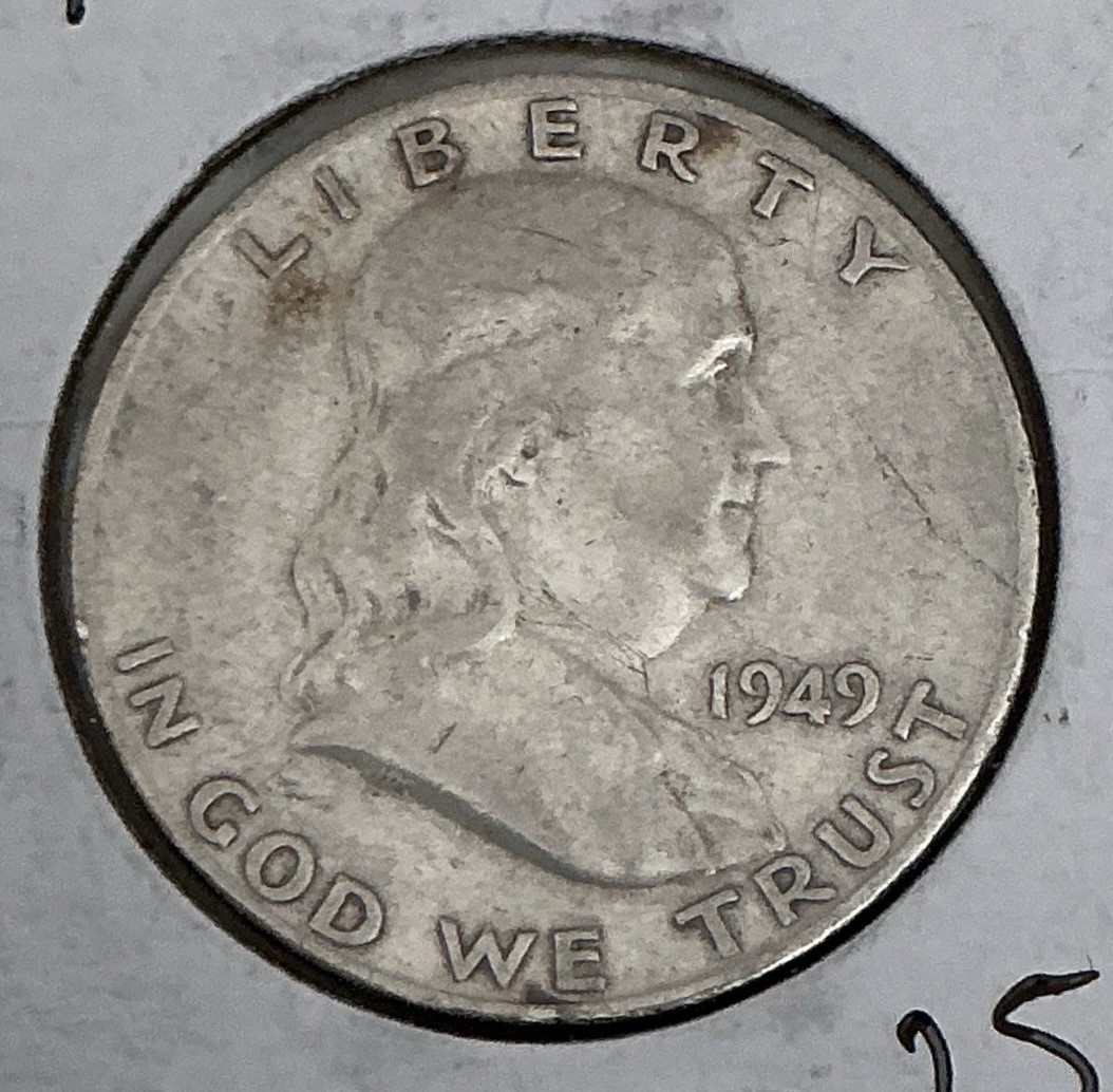 1949 S Franklin Half Dollar