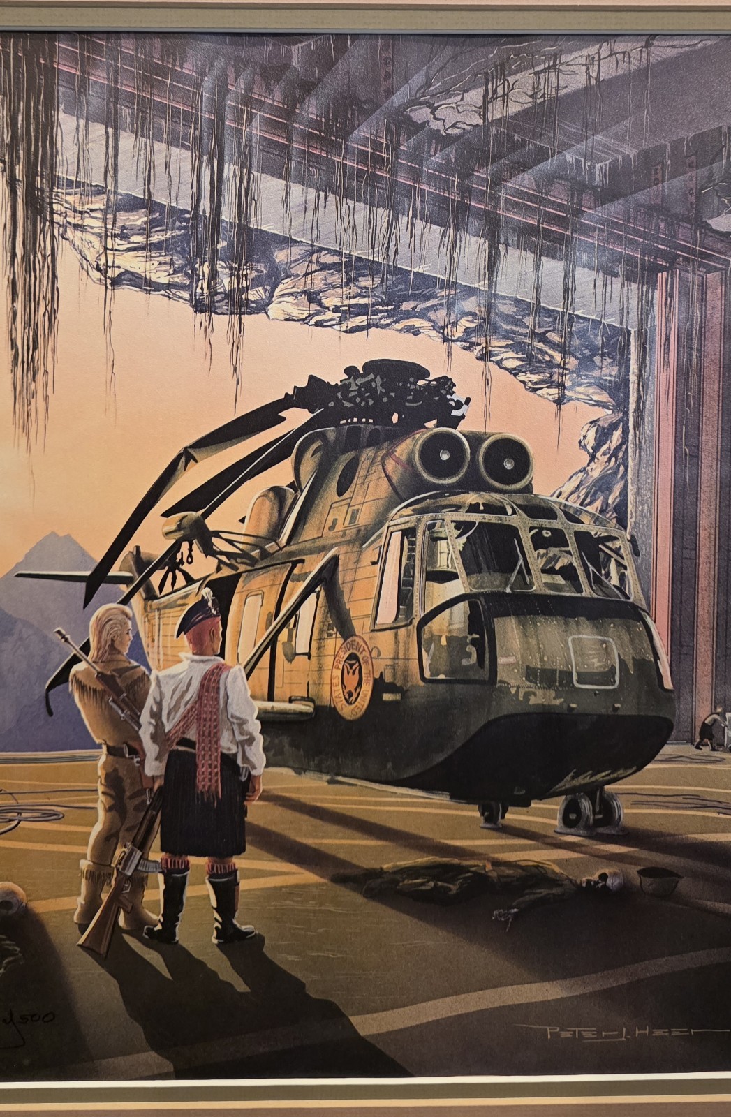VTG "Battlefield Earth" Scene RON HUBBARD -PETER HEER Limited Edition Print 253
