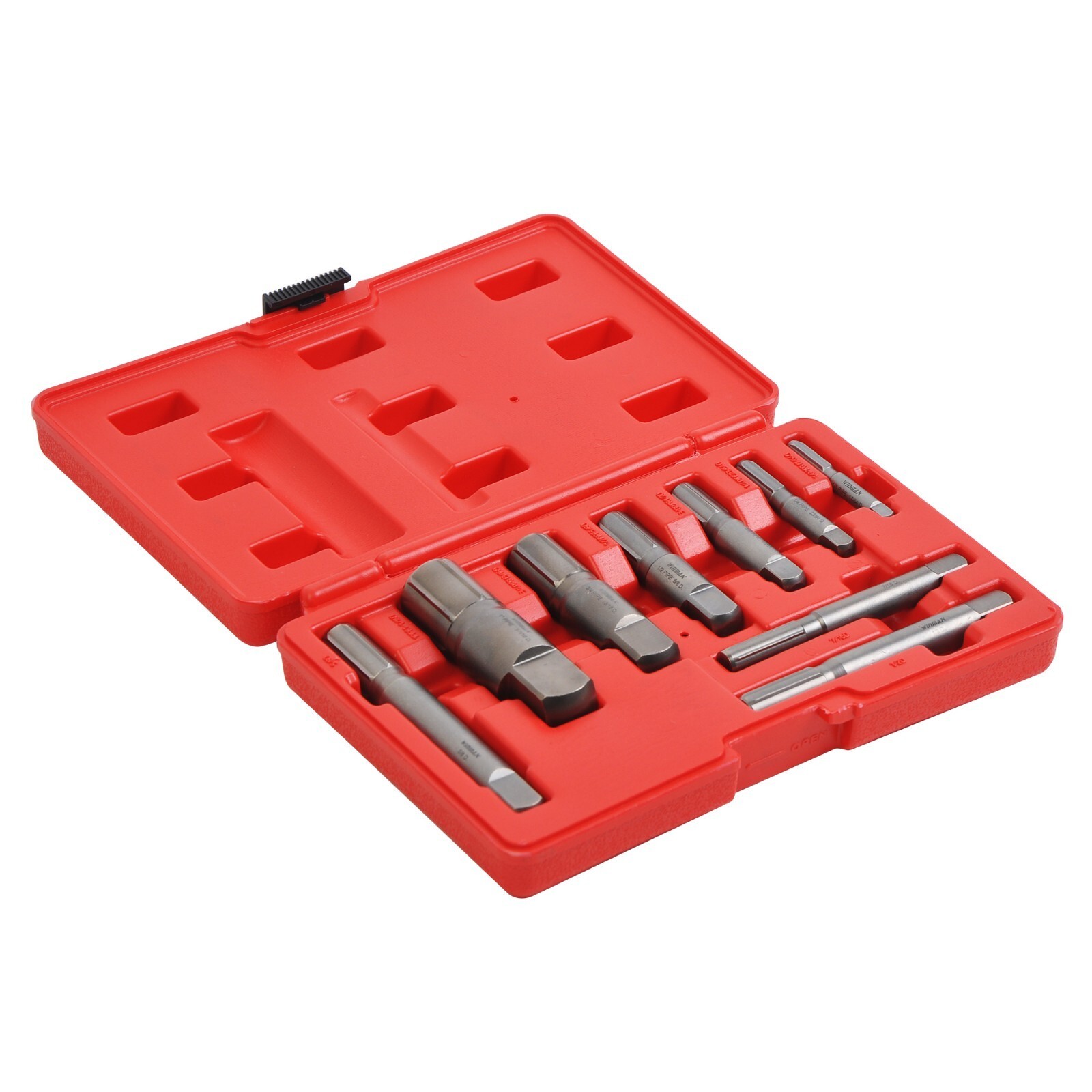 9 Piece Pipe Extractor Set Broken Pipe Extractors 1/8 to 1 Inch Size Range