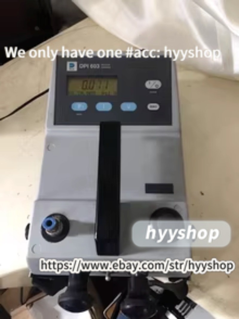 Druck DPI603 can start up and blow air with a response /hyy/