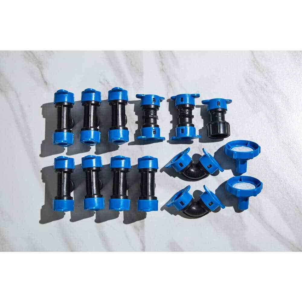 1/2'' Sprinkler System with Hose Faucet Timer Complete Automatic Watering Kit