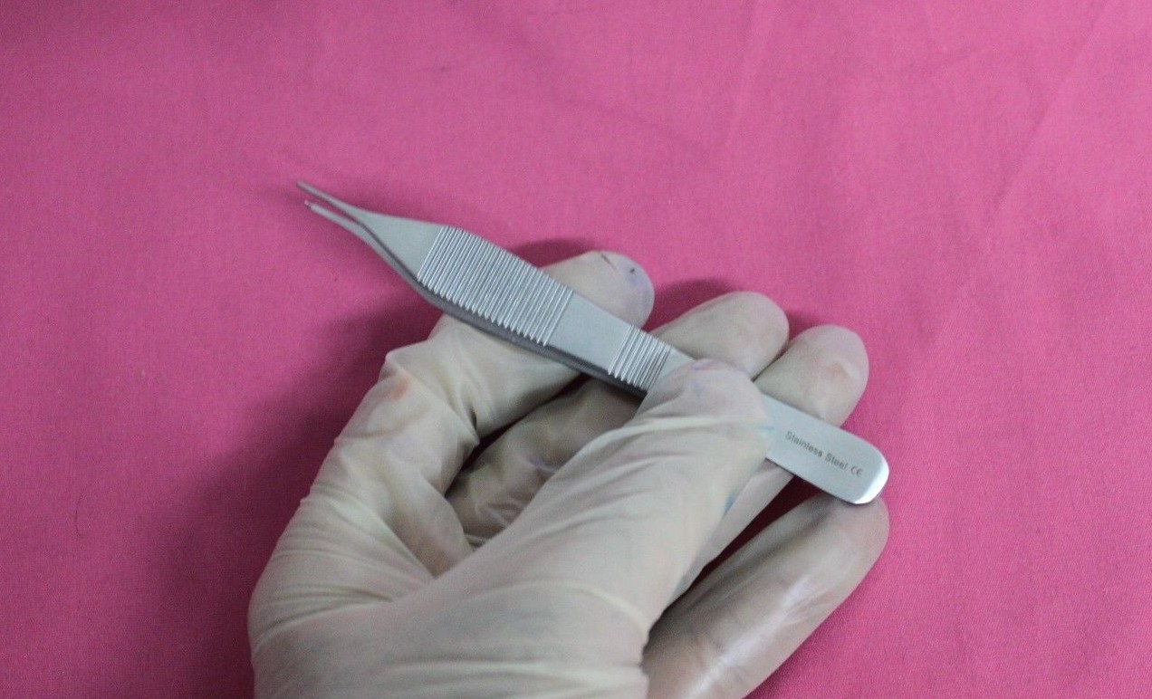 OR Grade Adson Micro Tissue Forceps 1X2 Teeth 4.75" Surgical Dental Instruments