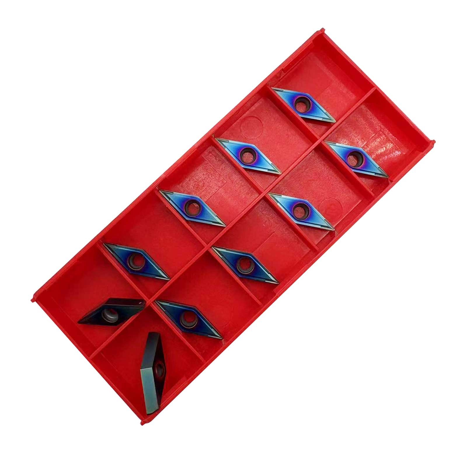 10pcs VCMT110304 ZM1135 Nano Blue Coated Inserts, High Precision Turning