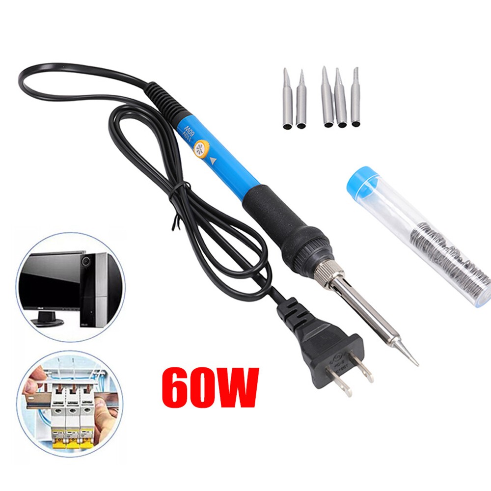 New Soldering Iron Electric Gun Adjustable Temperature Welding Solder Wire Kit
