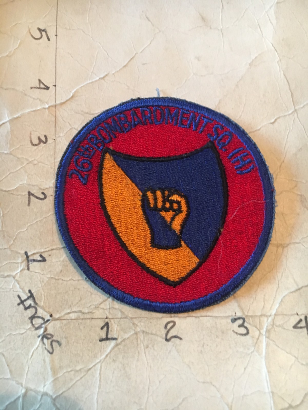 vintage USAF 26th Bombardment Squadron (H) patch 7/6/25