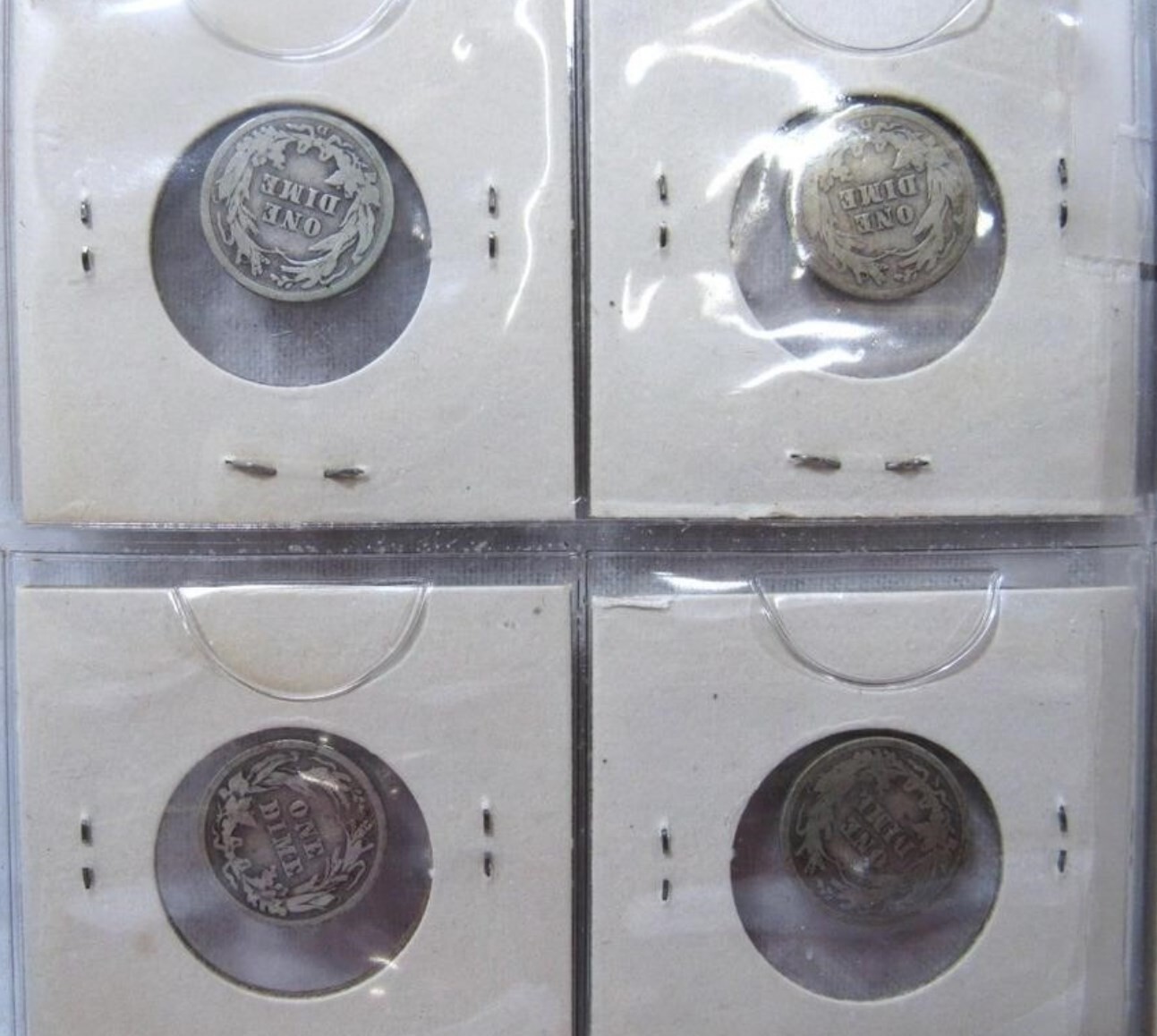 12 Barber Silver Dime Coins Low Mintage