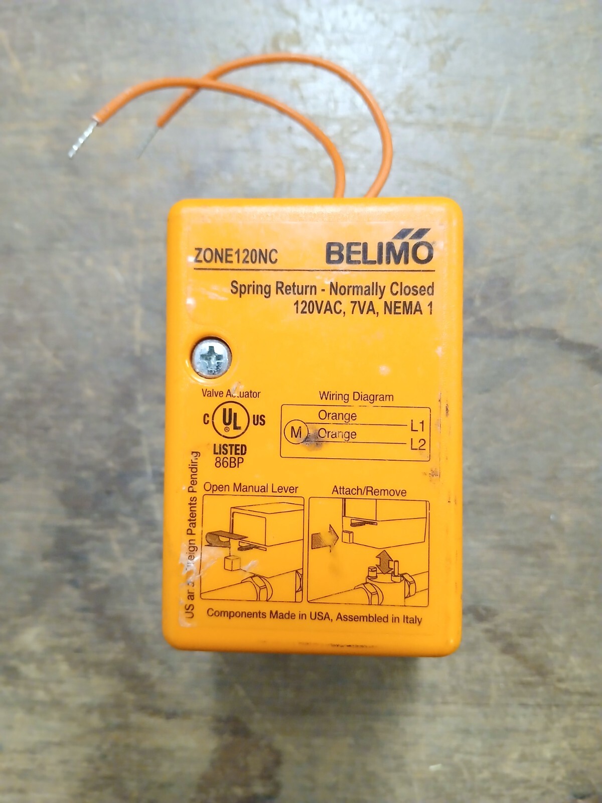 BELIMO ZONE120NC Zone Valve Actuator