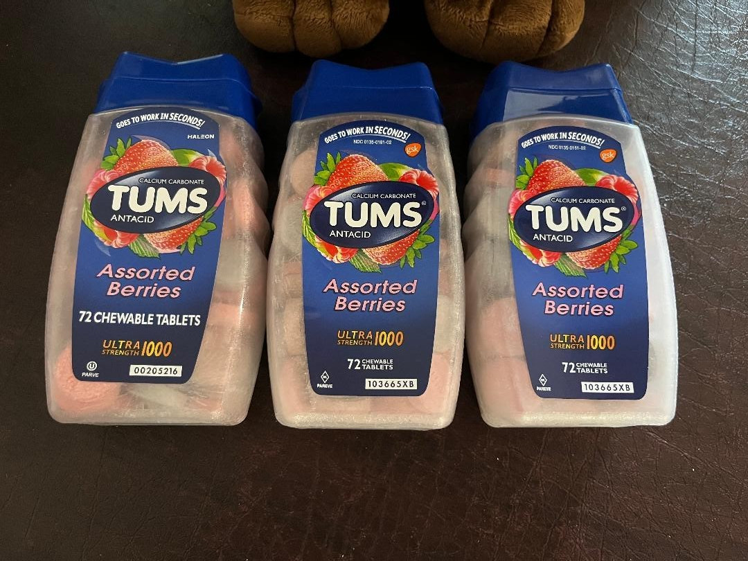 TUMS Ultra Strength Chewable Antacid Tablets for Heartburn Relief and Acid