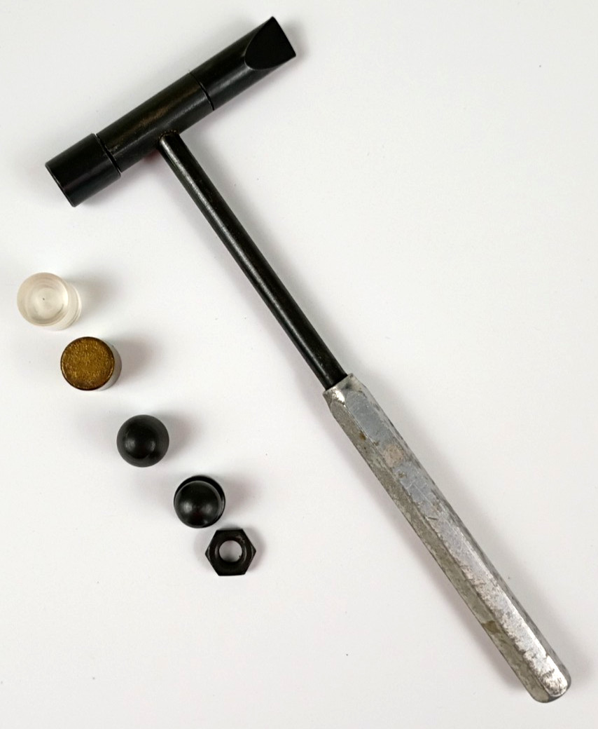Tapper Hammer No Mar No Spark Gunsmithing Extra Tips Aluminum Handle Vtg. DD1792