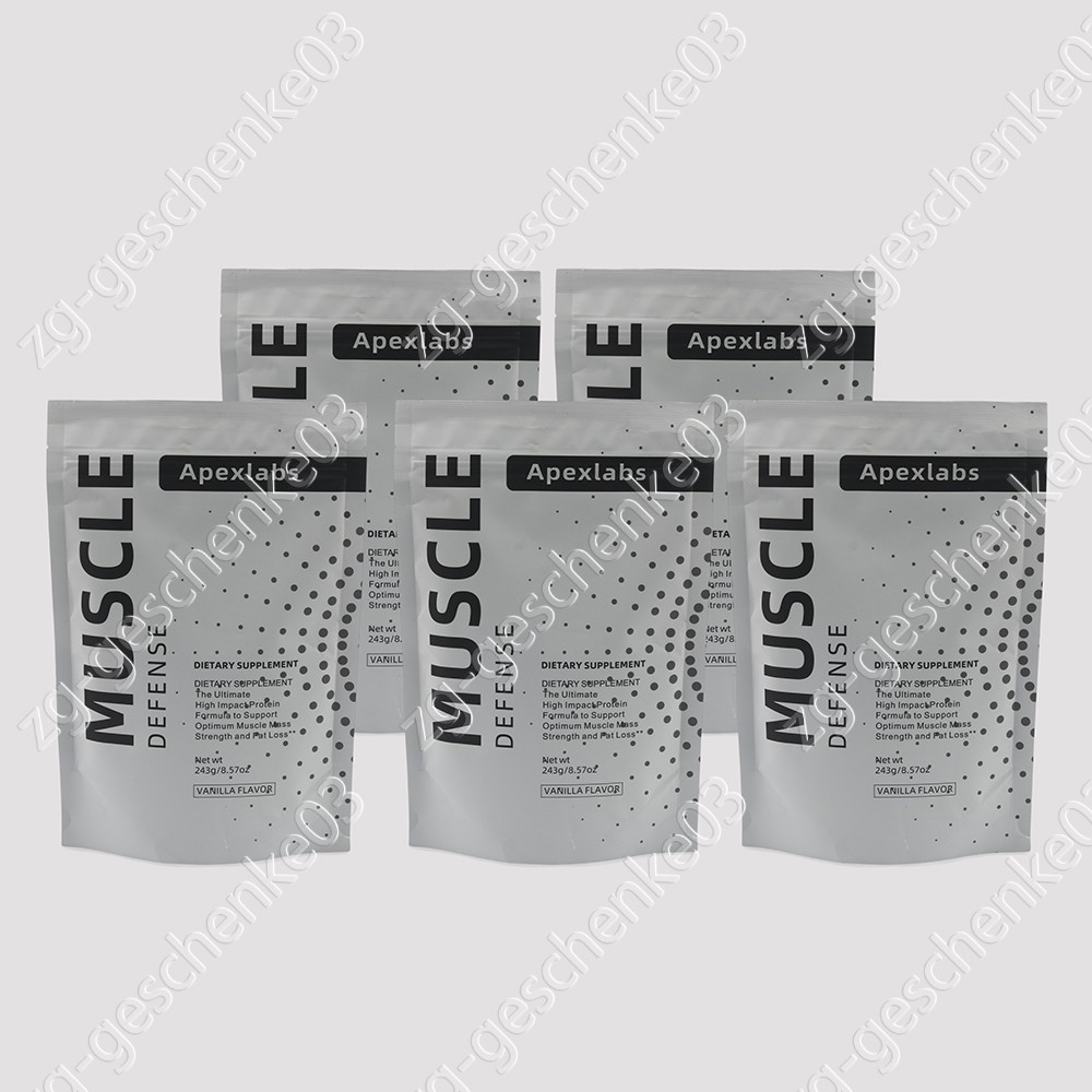 Apex Labs Muscle Defense Dietary Supplement, Vanilla - 8.57 oz - US 1-5 pack