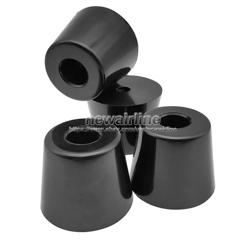 4x Speaker Shockproof Spike Foot Pad Isolation Floor Base Stand Rubber Pad Φ50mm